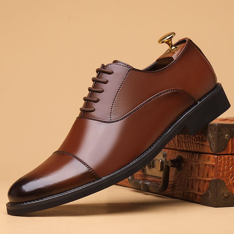 Britiske Mænds Formelle Lædersko Læder Spidse Sko Groom Bryllup Business Casual Herresko