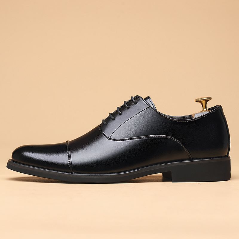 Britiske Mænds Formelle Lædersko Læder Spidse Sko Groom Bryllup Business Casual Herresko