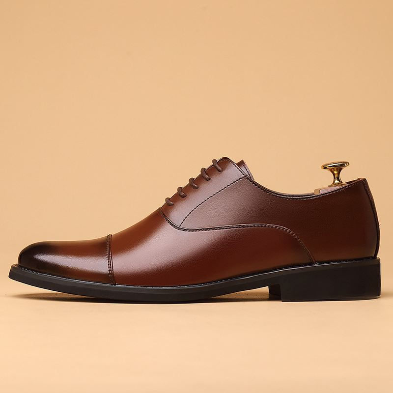 Britiske Mænds Formelle Lædersko Læder Spidse Sko Groom Bryllup Business Casual Herresko