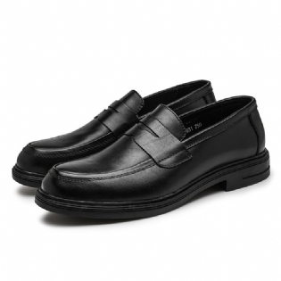 Herre Lædersko Casual Tålag Læder Business Herresko Kontor Loafers Bryllups Ungdomssko