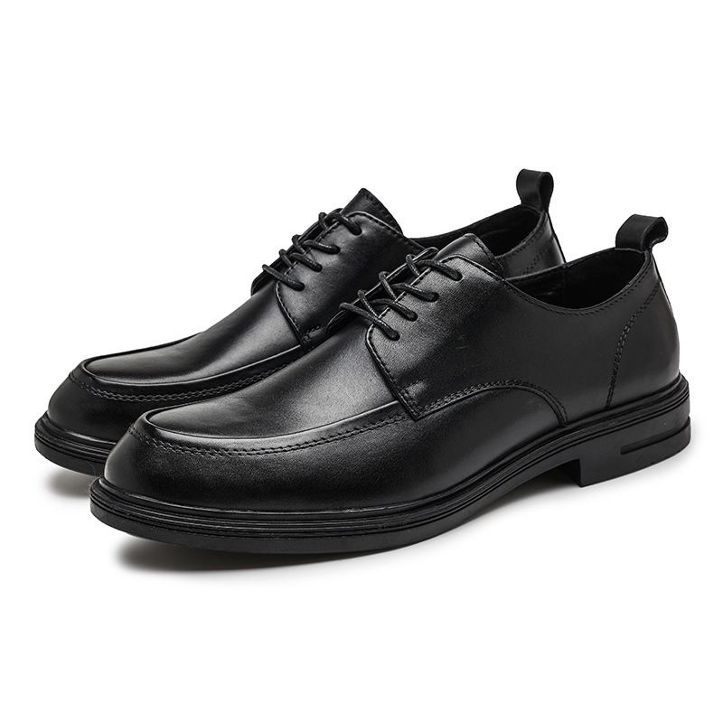 Mænds Lædersko Foråret Toplag Okselæder Formelle Sko Åndbar Blød Sål Business Casual