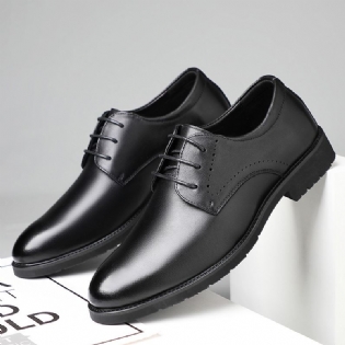 Toplag Okselæder Mænds Formelle Lædersko Business Casual Sko Herre Læder Spidse Tå Herresko Bløde