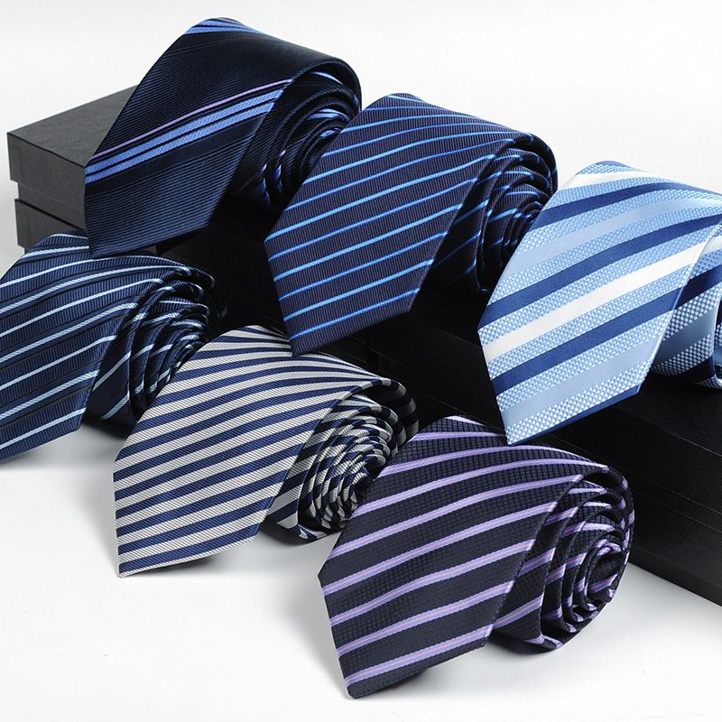 Herre Slips Business Kjole Professionel 8 cm Groom Groomsmen Bryllupsstriber
