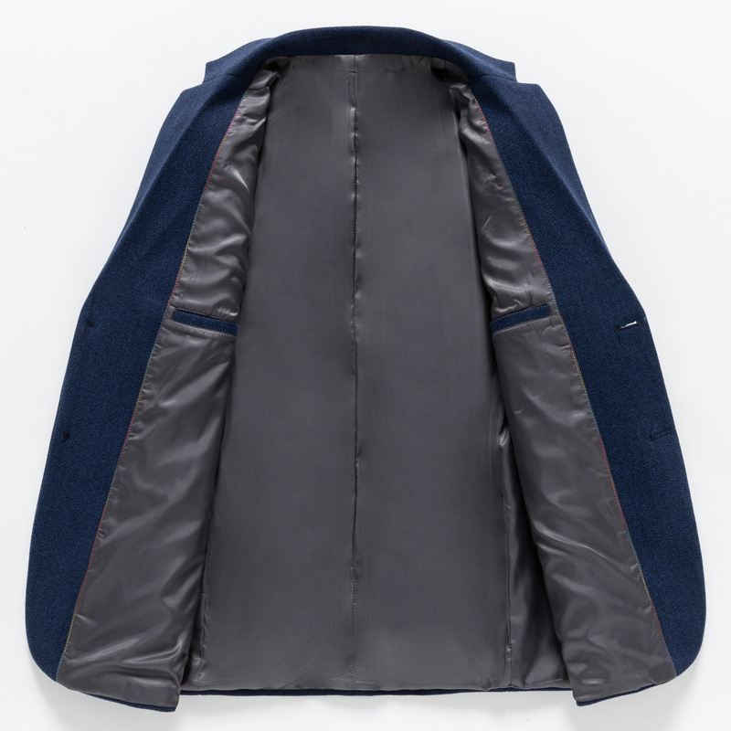 Forårsdragt Krave Casual Ingen Slids Rund Søm Plaid Slim Fit Forår Og Efterår Lommeflap Dig Pocket Brun Dragt