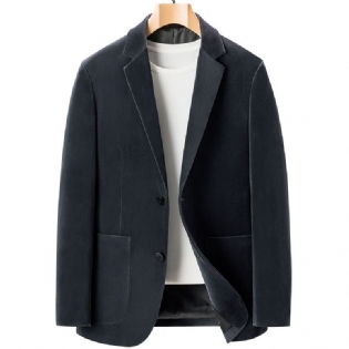 Sæt Herre Fløjl Avanceret Jakke Mode Business Afslappet Slim Fit Jernfri Jakkesæt Top