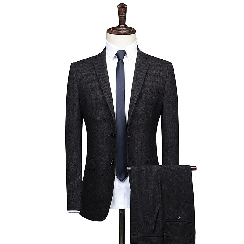 Boutique Stribet Jakkesæt Til Mænd Business Body Suit Professionelt Bryllup
