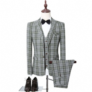 Hvid Baggrund S-5xl Suit Slim Fit Wedding Til Mænd