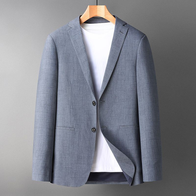 Sæt Herre Britisk Afslappet Jakke One-piece Top 2022 Business Jakkesæt Trendy Slim Fit