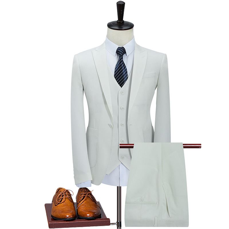 Suit Jakkesæt Mænds Business Casual Professionel Formel Kjole Brudgom Brudekjole Trend