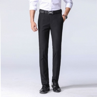 Forår Og Efterår Bukser Herre Slim Jakkesæt Lige Løse Business Casual Professionel Kjole Ungdomsbukser